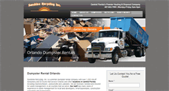 Desktop Screenshot of orlando-dumpsters.com