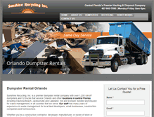 Tablet Screenshot of orlando-dumpsters.com